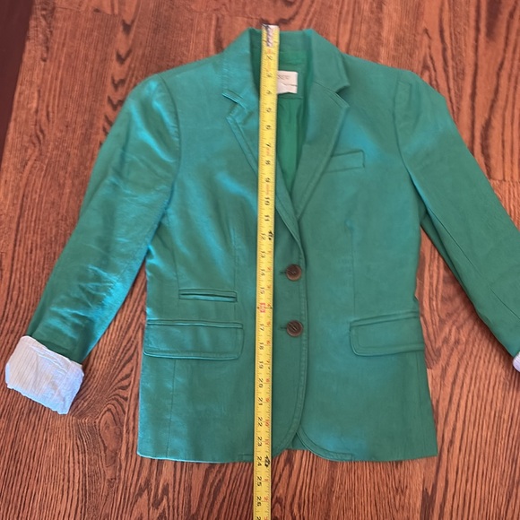 J Crew Green Schoolboy Blazer Size 00 - Picture 6 of 8